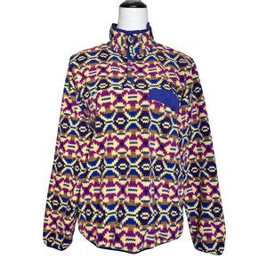 Patagonia Lightweight Synchilla Snap-T Fleece Pullover Women Small Jacket Purple